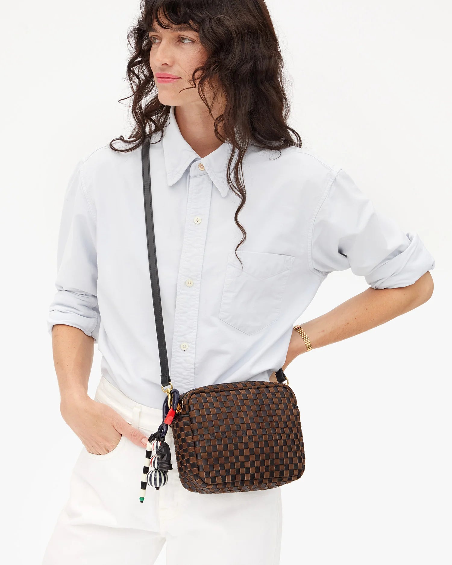 Beaded Stripe Fob - Multi Color