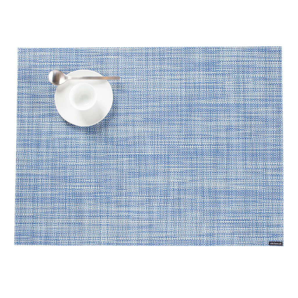 Mini Basketweave Placemat - Chambray