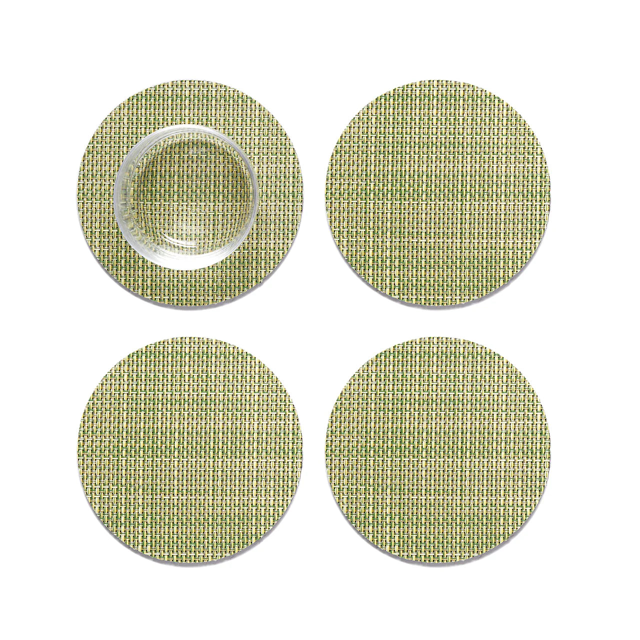 Mini Basketweave Coaster - Dill
