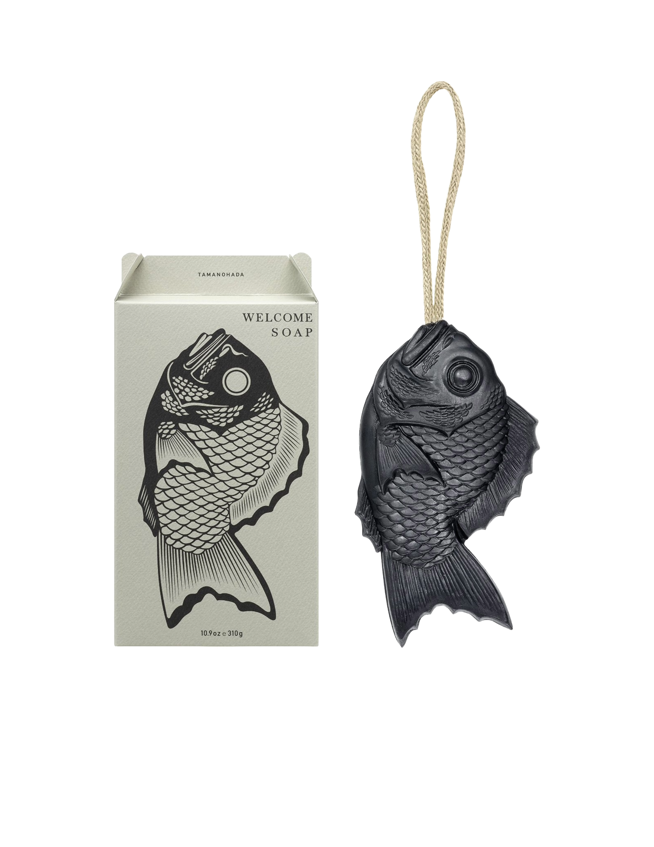 Fish Welcome Soap on a Rope - Muscovado