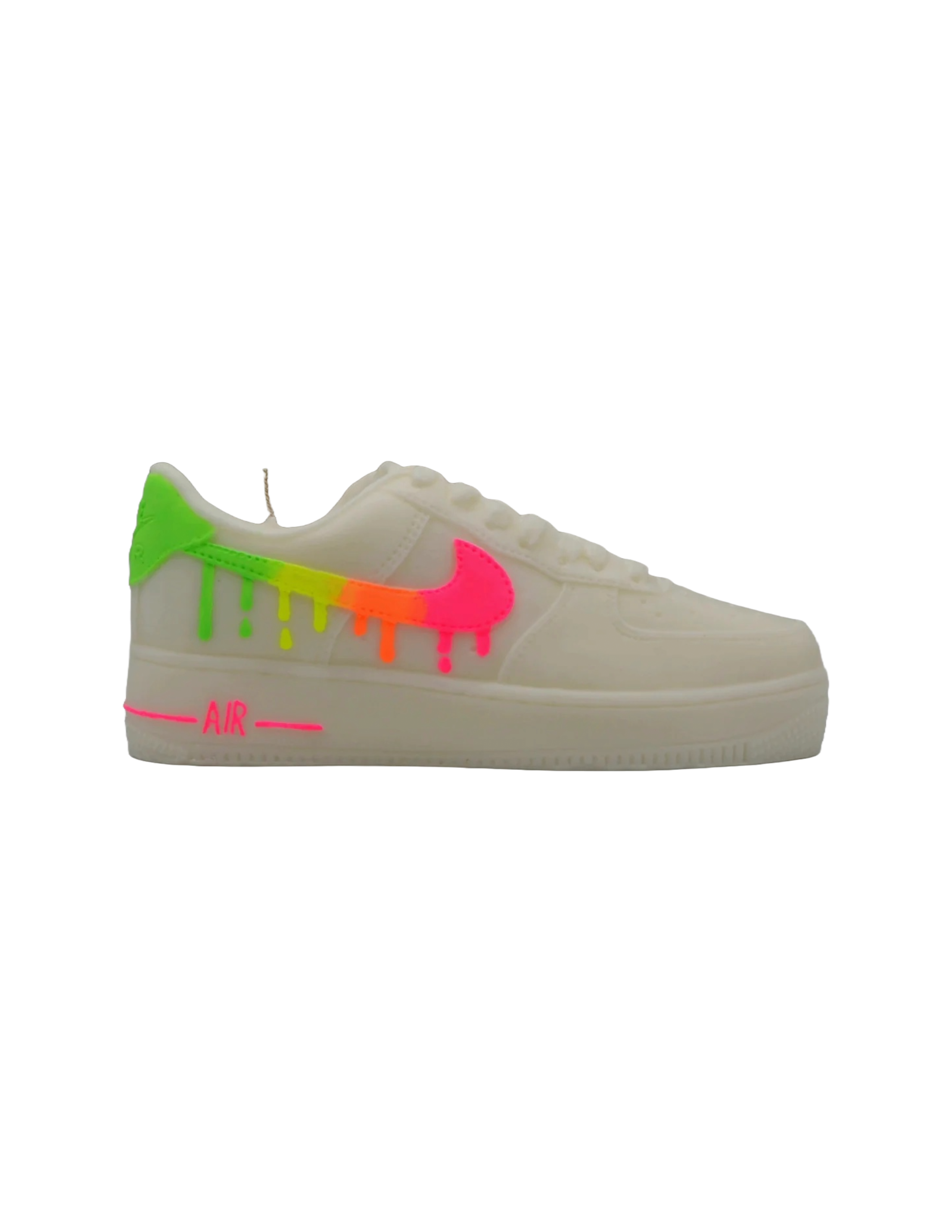 Totally Don't Drip Low Top Candle - White/Neon