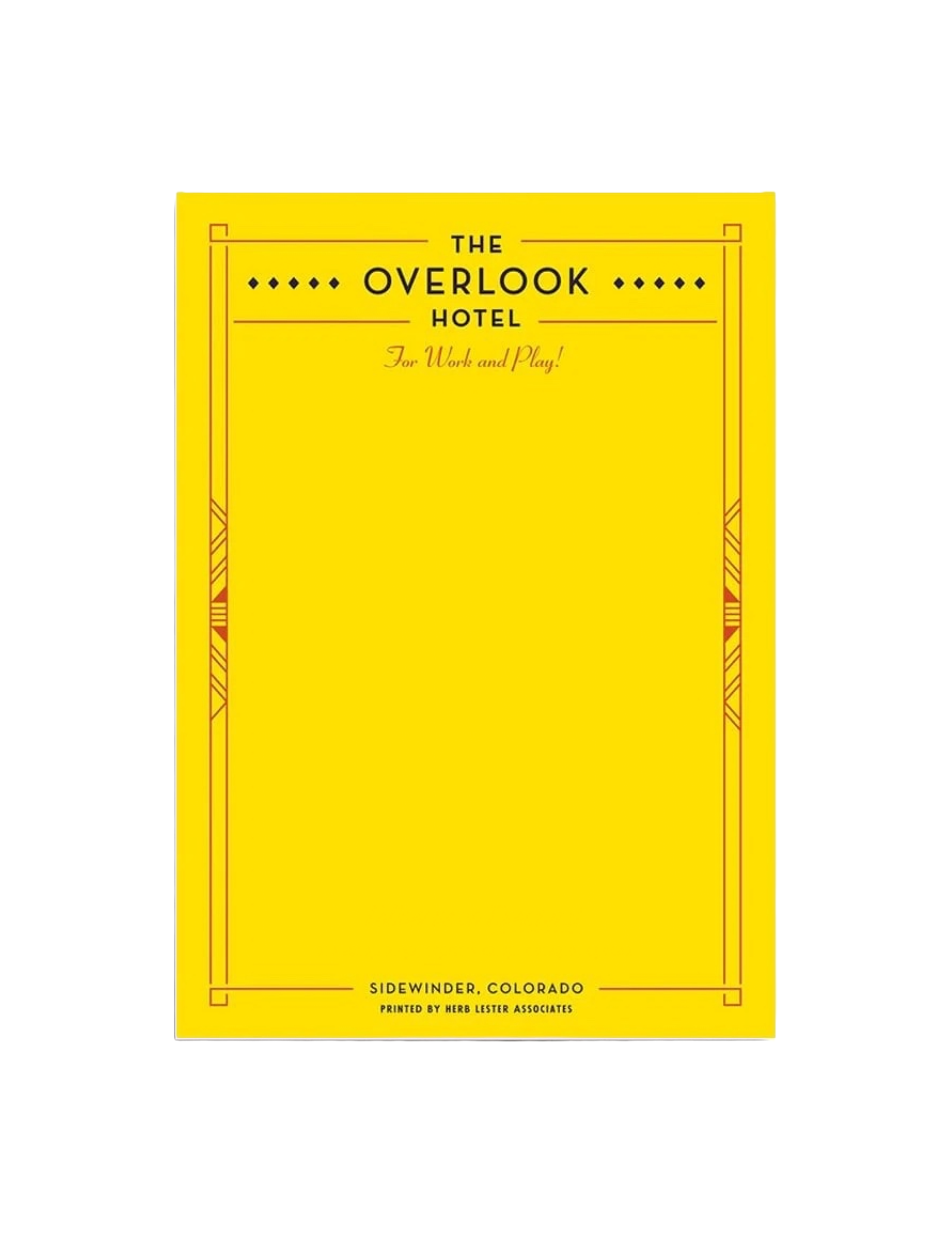 The Overlook Hotel: Fictional Hotel Notepad