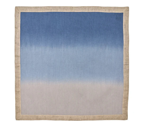 Dip Dye Napkin Set/4 - Blue & Gray