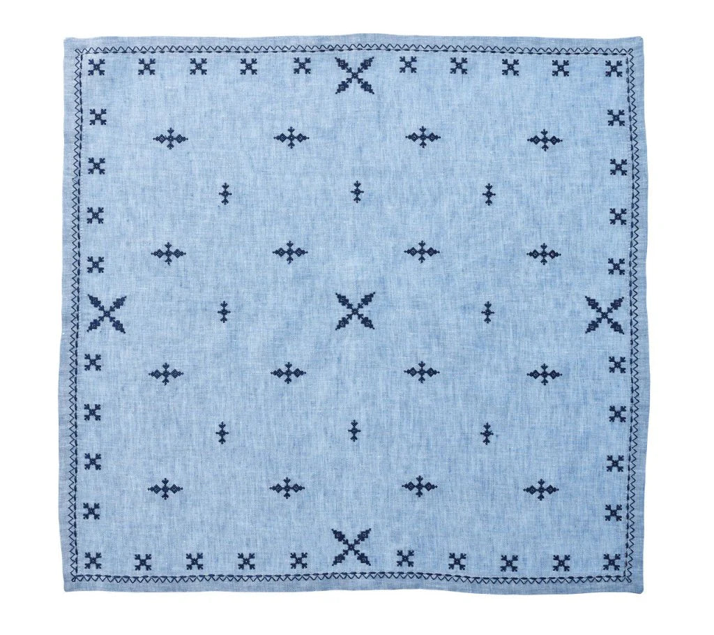 Fez Napkin Set/4 - Periwinkle & Navy
