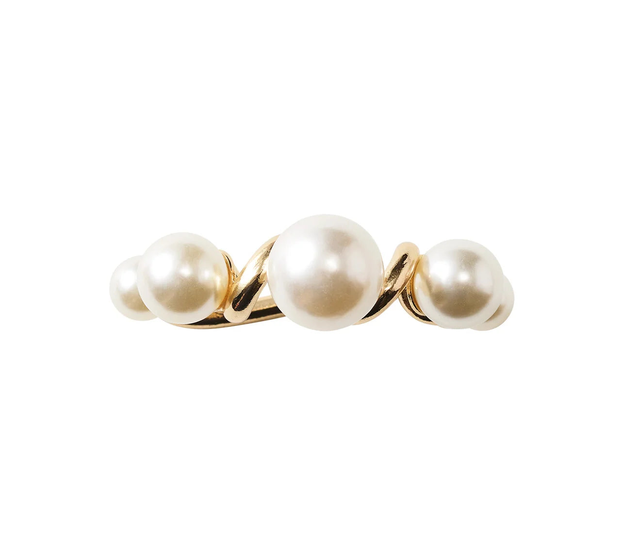 Pearl Drift Napkin Ring Set/4 - Gold