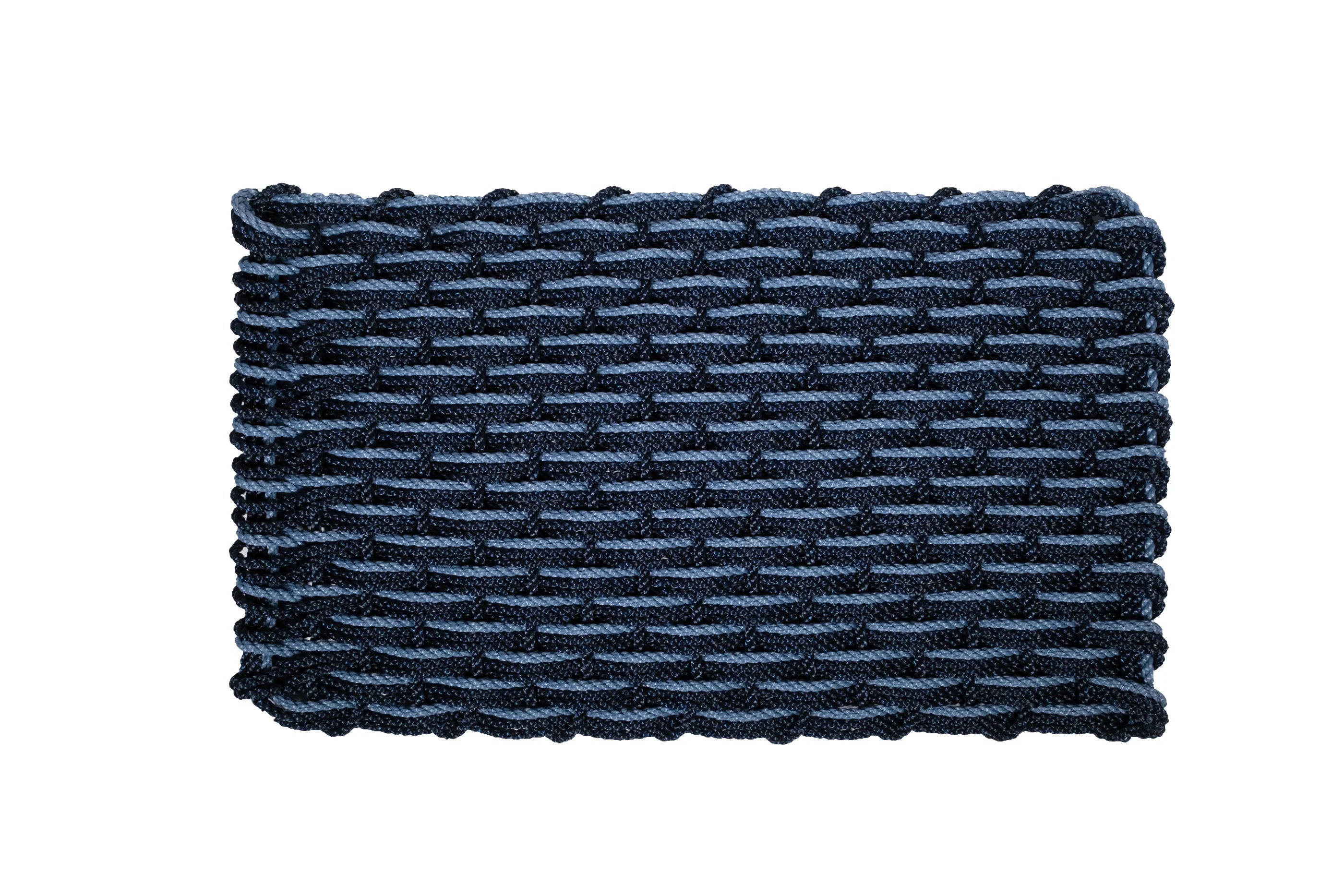 Large Doormat - Navy/Navy/Glacier Bay Triple Weave