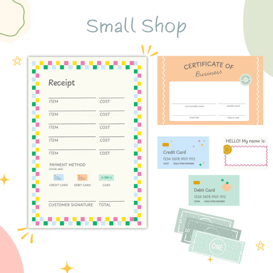 Small Shop Play Activity Set