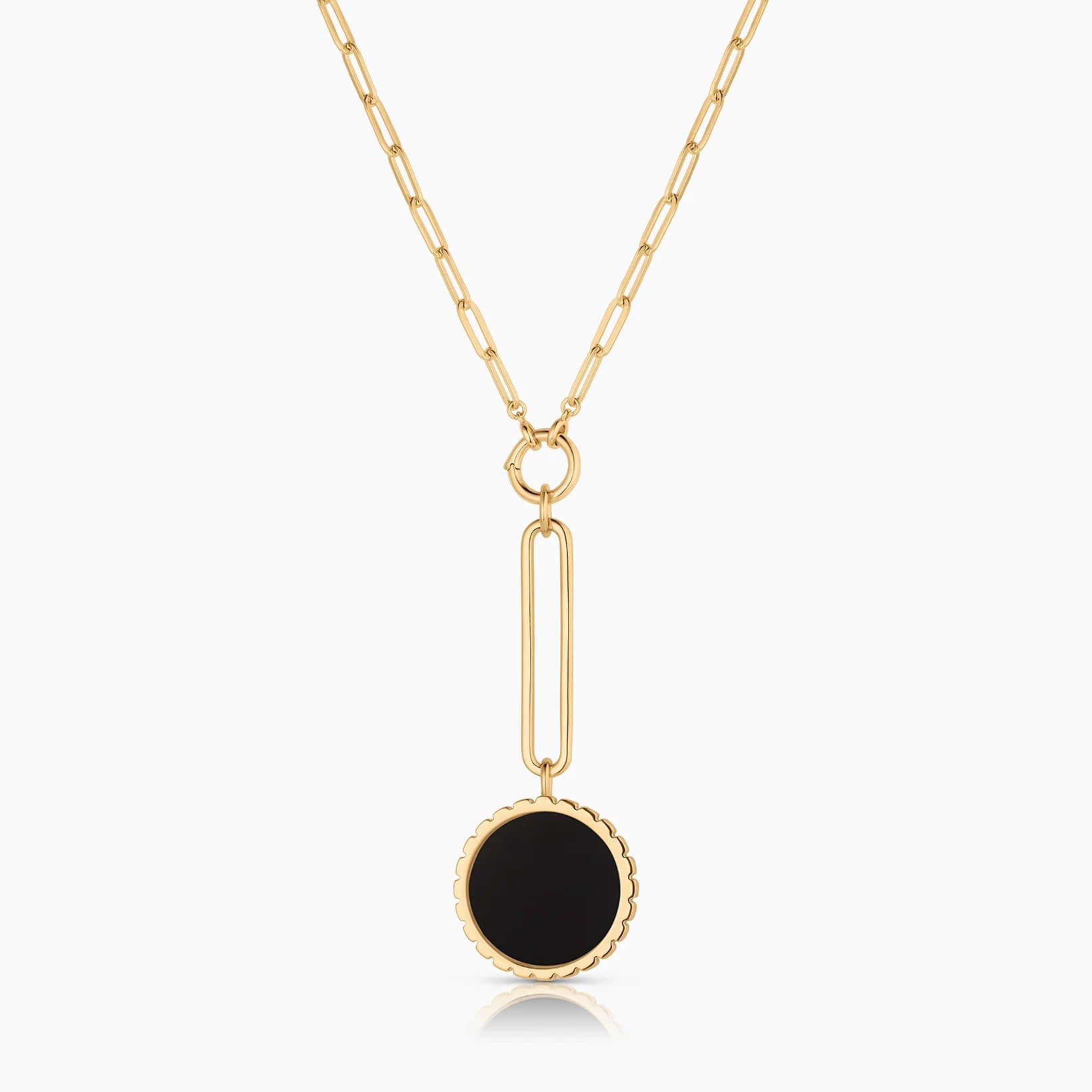 Odeon Drop Charm - Onyx
