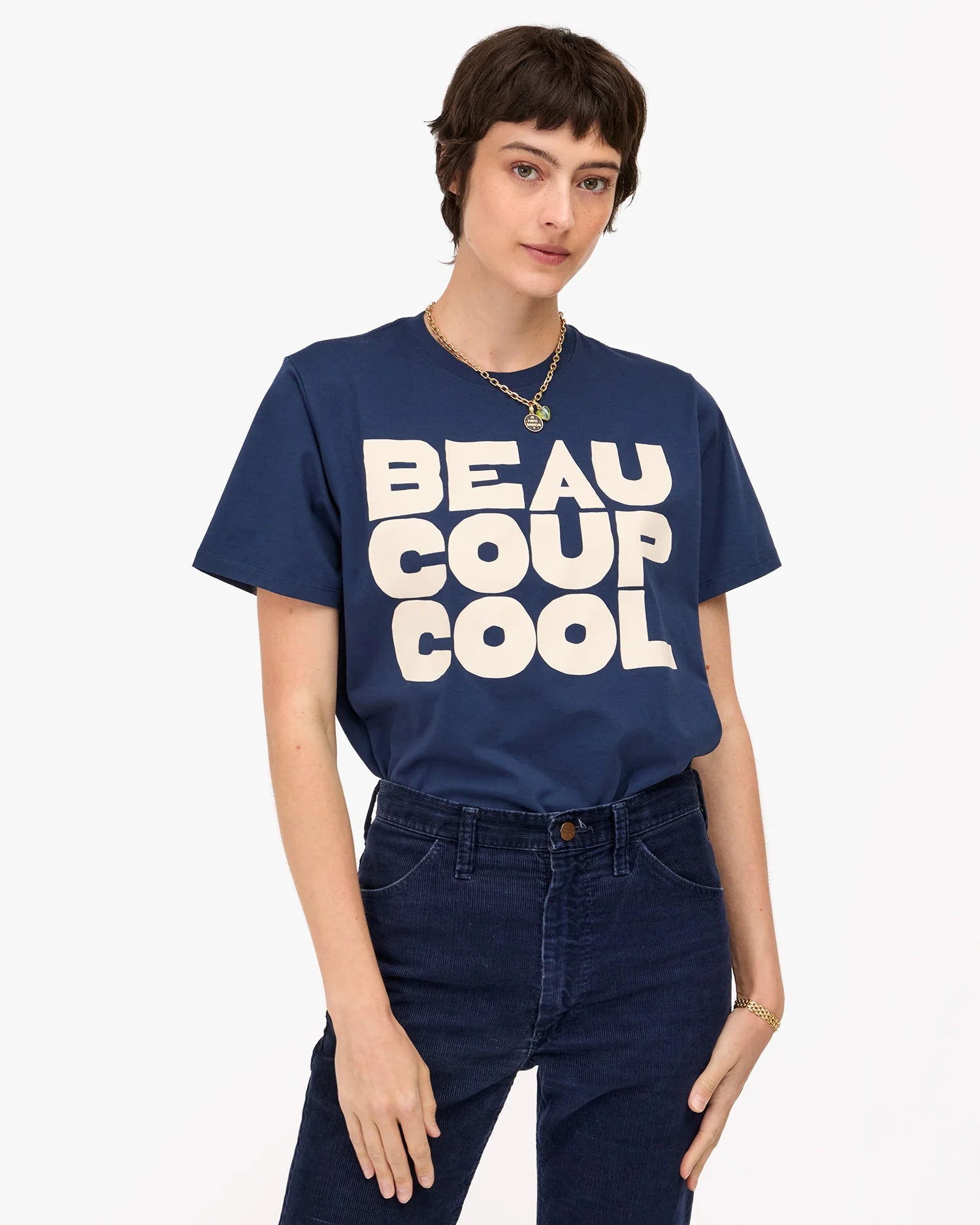 Original Tee - Navy w/ Cream Beaucoup Cool