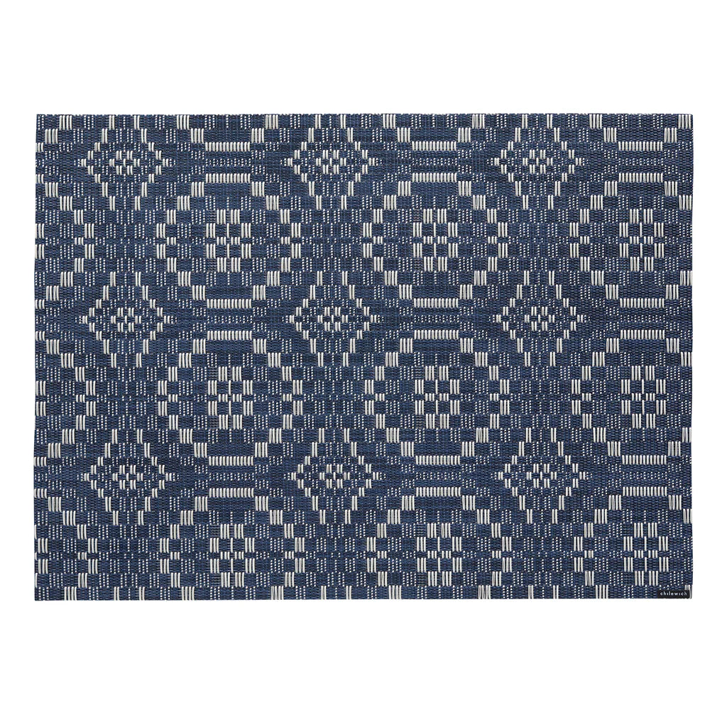 Overshot Placemat - Denim