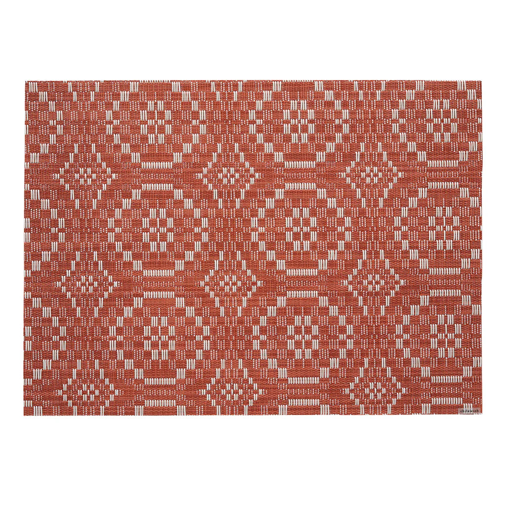Overshot Placemat - Paprika