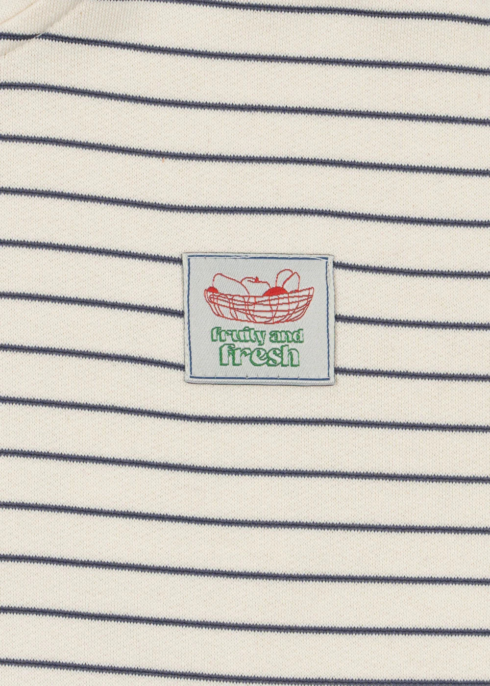 Lou Stripe Half Zip Sweat - Flintstone Stripe