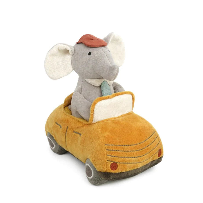 Elephant And Car - Yellow