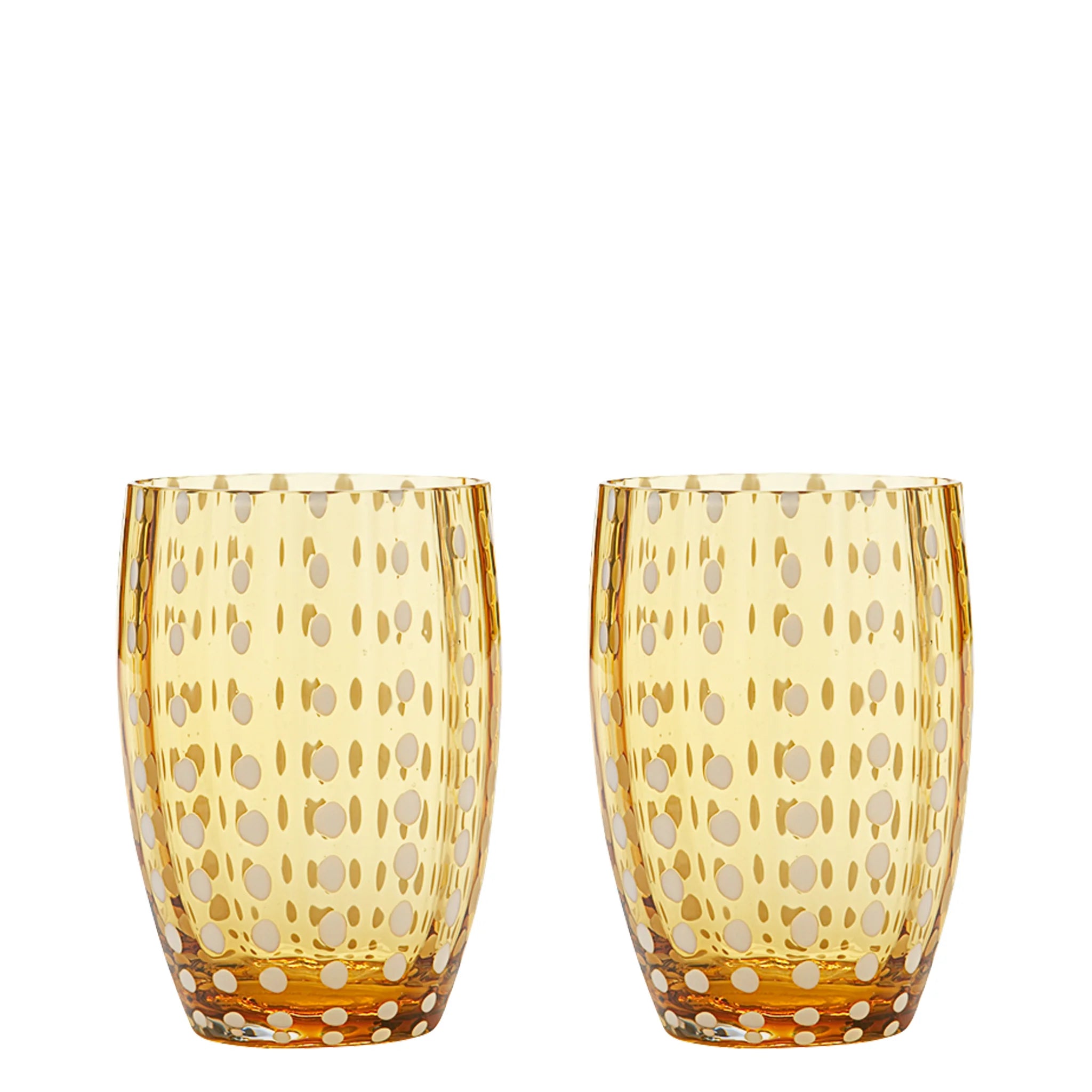 Perle Tumbler Set of 4 - Amber