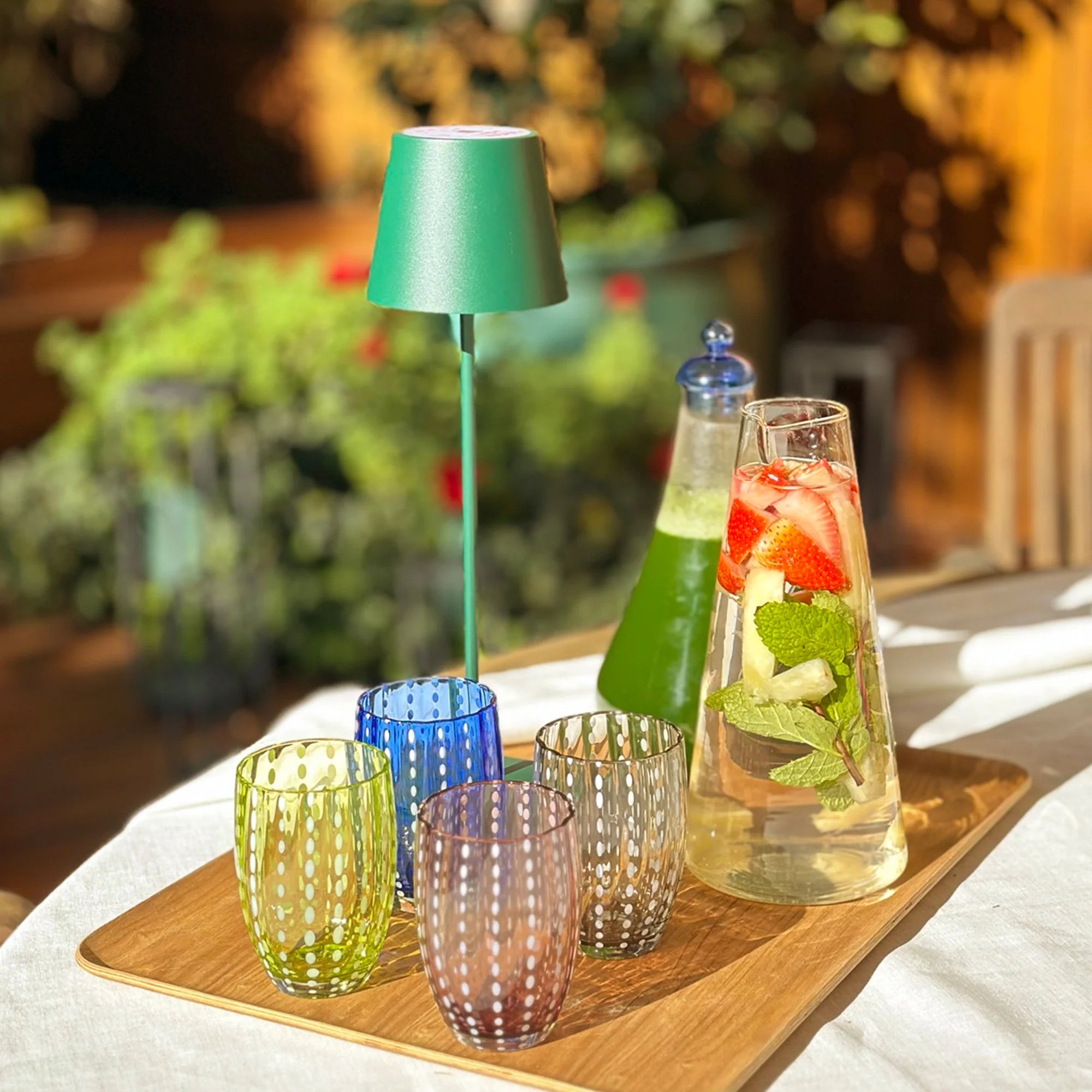 Perle Tumbler Set of 4 - Apple Green