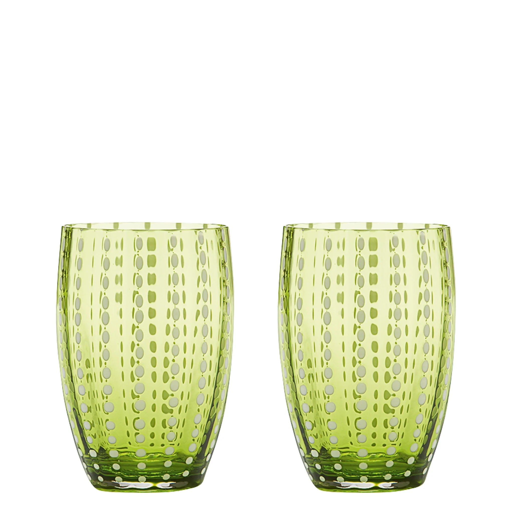 Perle Tumbler Set of 4 - Apple Green