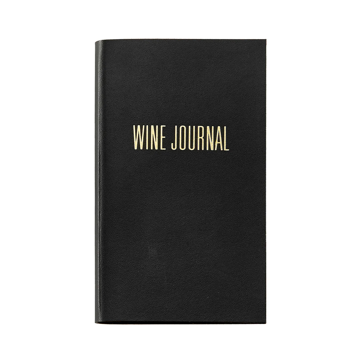 Leather Pocket Wine Journal - Black