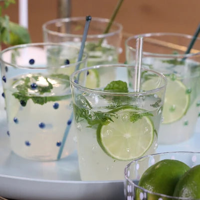 Party Tumbler Set of 4 - Clear Dot