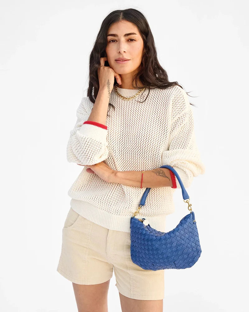 Petit Moyen Messenger-Medium Woven Diagonal