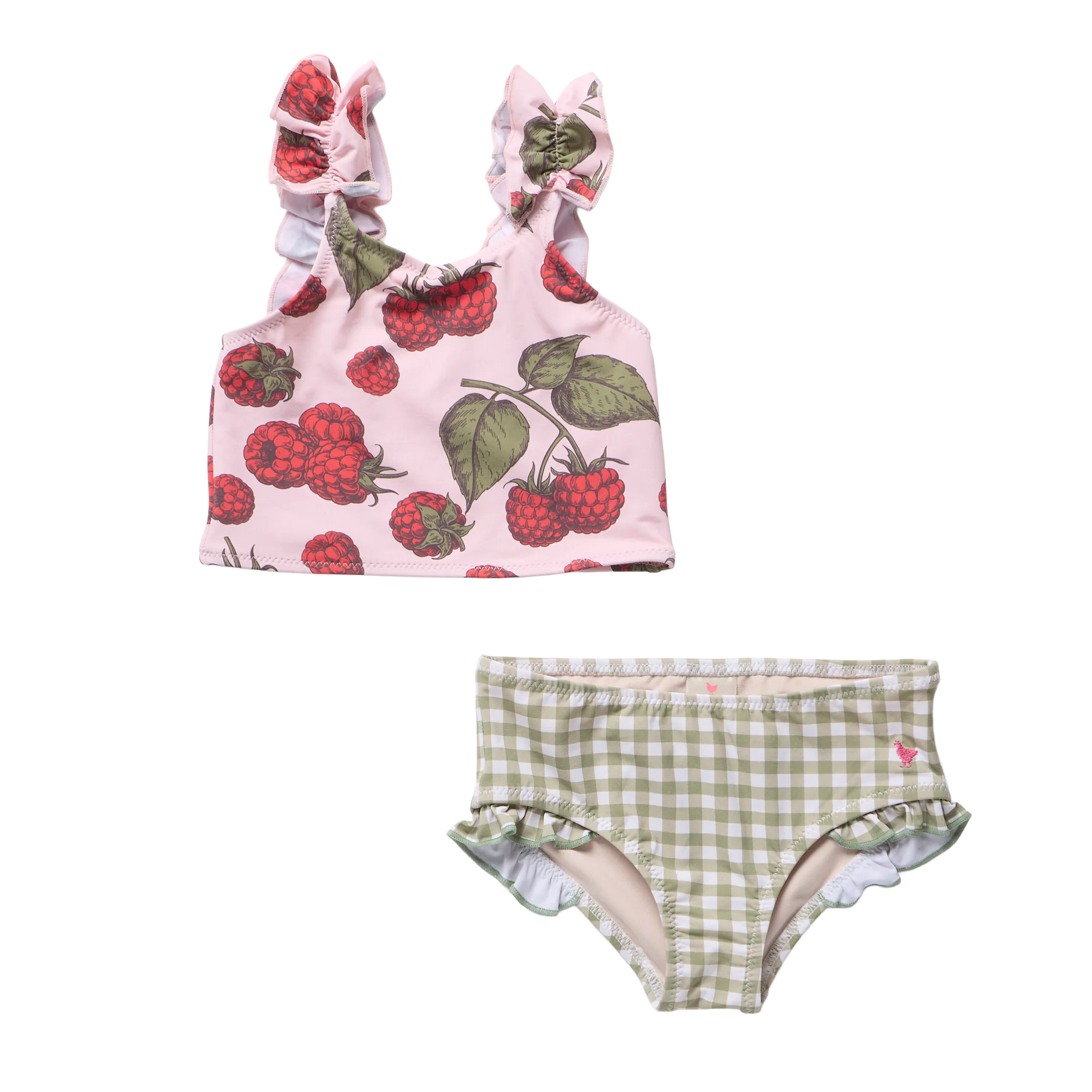 Girls Via Tankini - Pink Raspberries