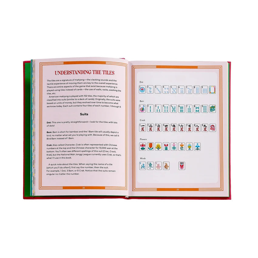 Play Mahjong! An All-Levels Guide to American Mahjong - Pink Leather