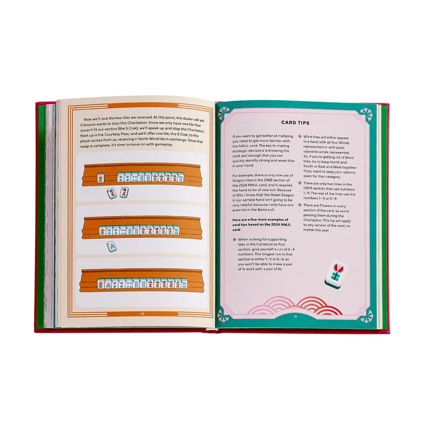 Play Mahjong! An All-Levels Guide to American Mahjong - Pink Leather