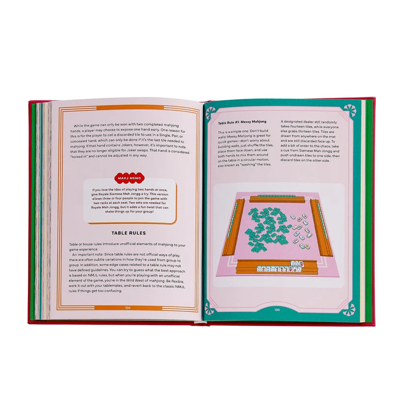 Play Mahjong! An All-Levels Guide to American Mahjong - Pink Leather