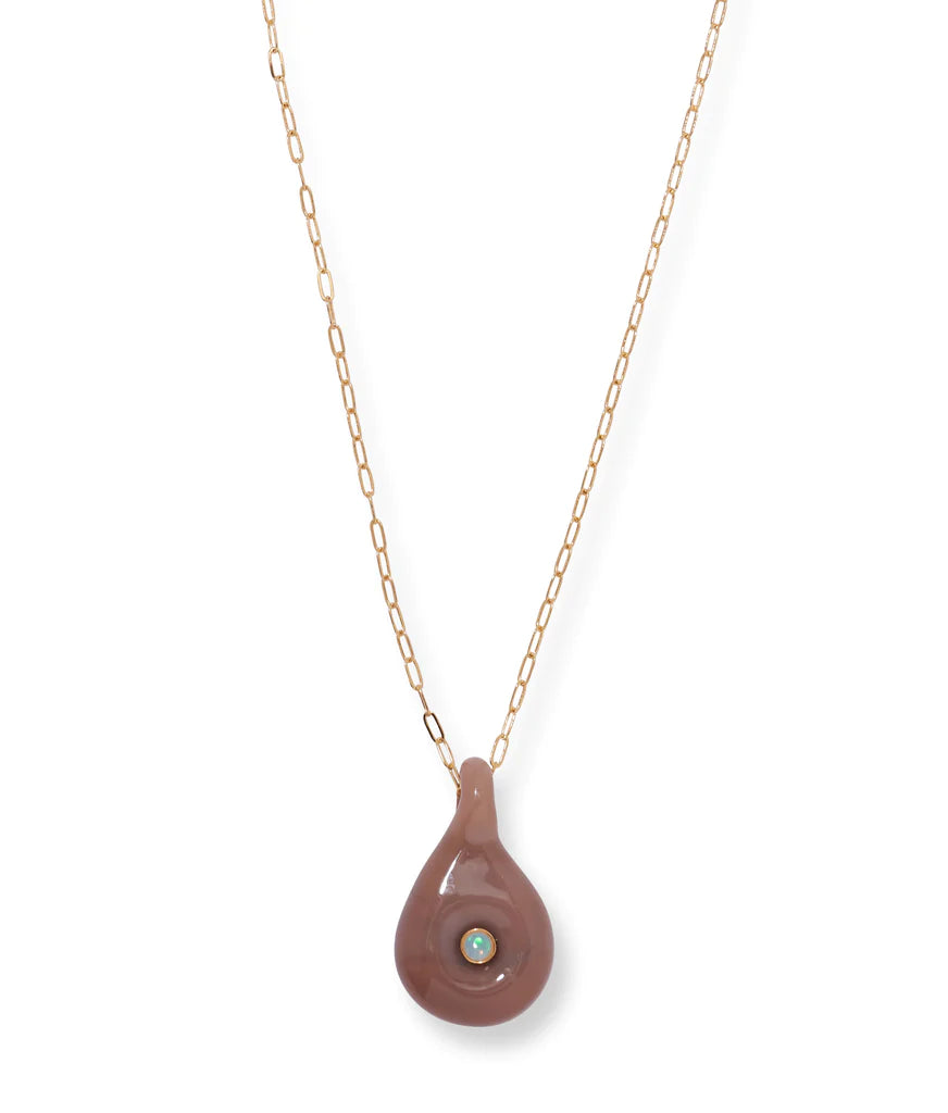 Muse Pendant Necklace in Sandstone