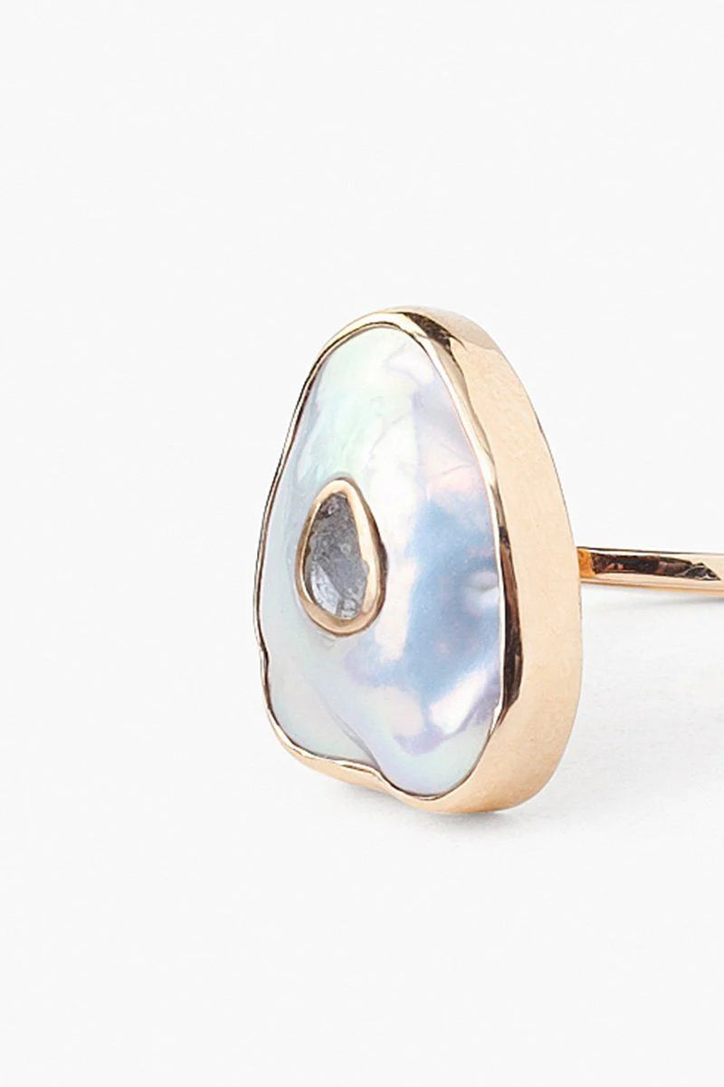 14K Oasis Ring with Pearl