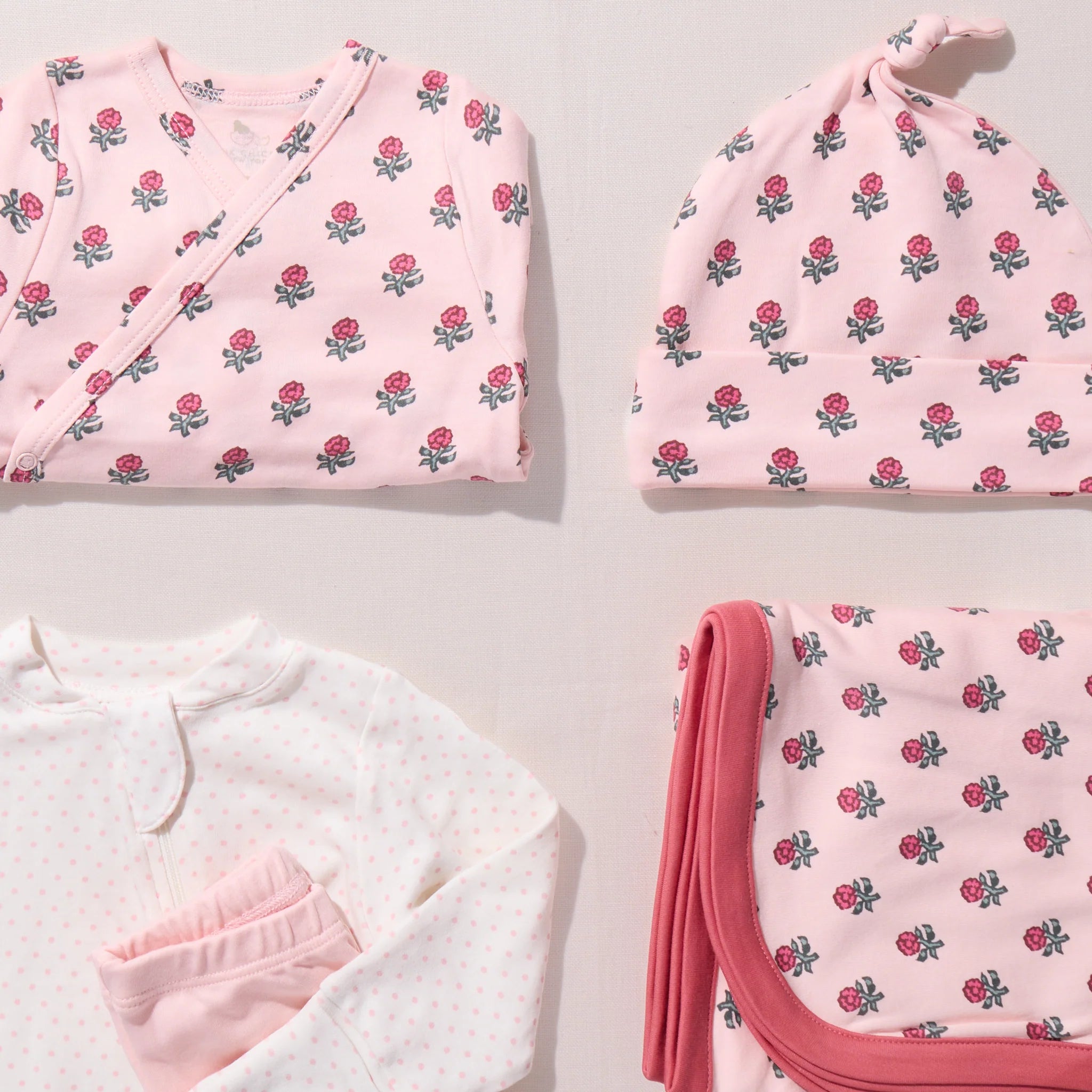 Nesting Box Baby Take Home Set - Pink Tiny Flower