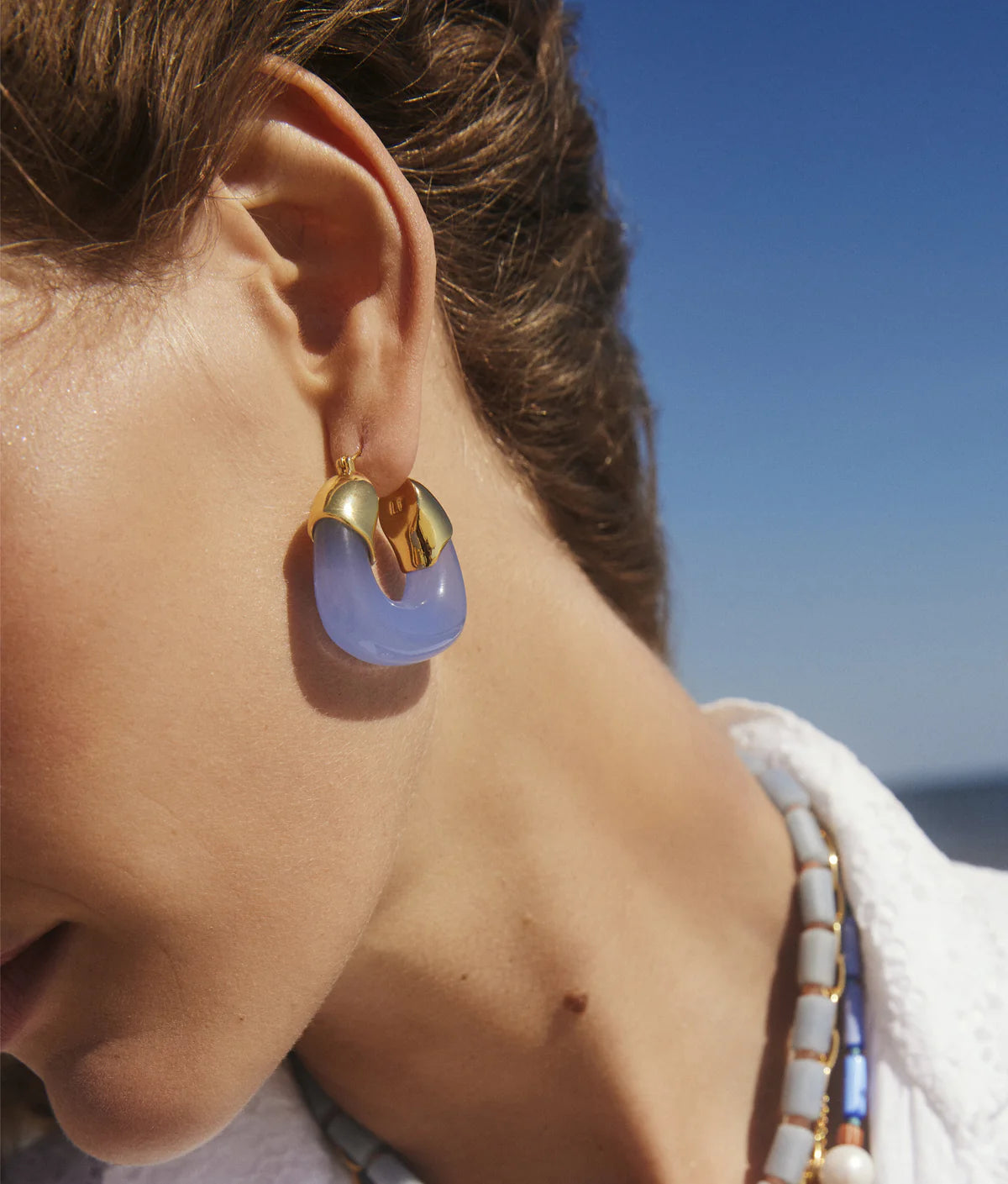 Organic Hoops - Periwinkle