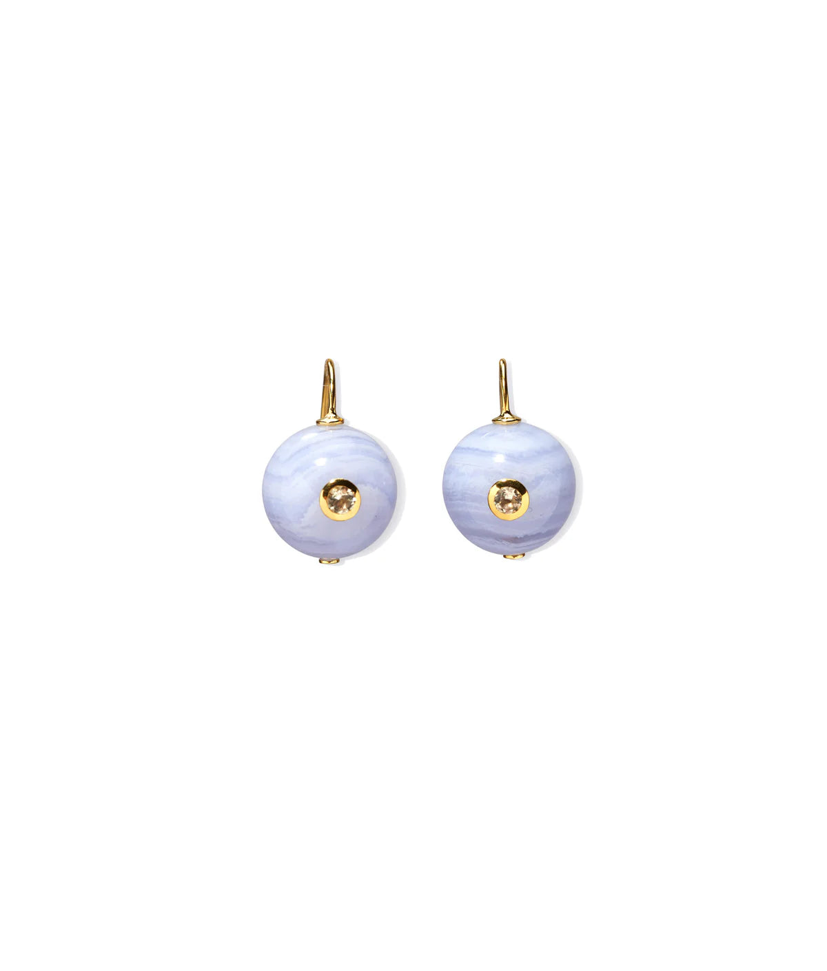 Comet Earrings in Blue Agate