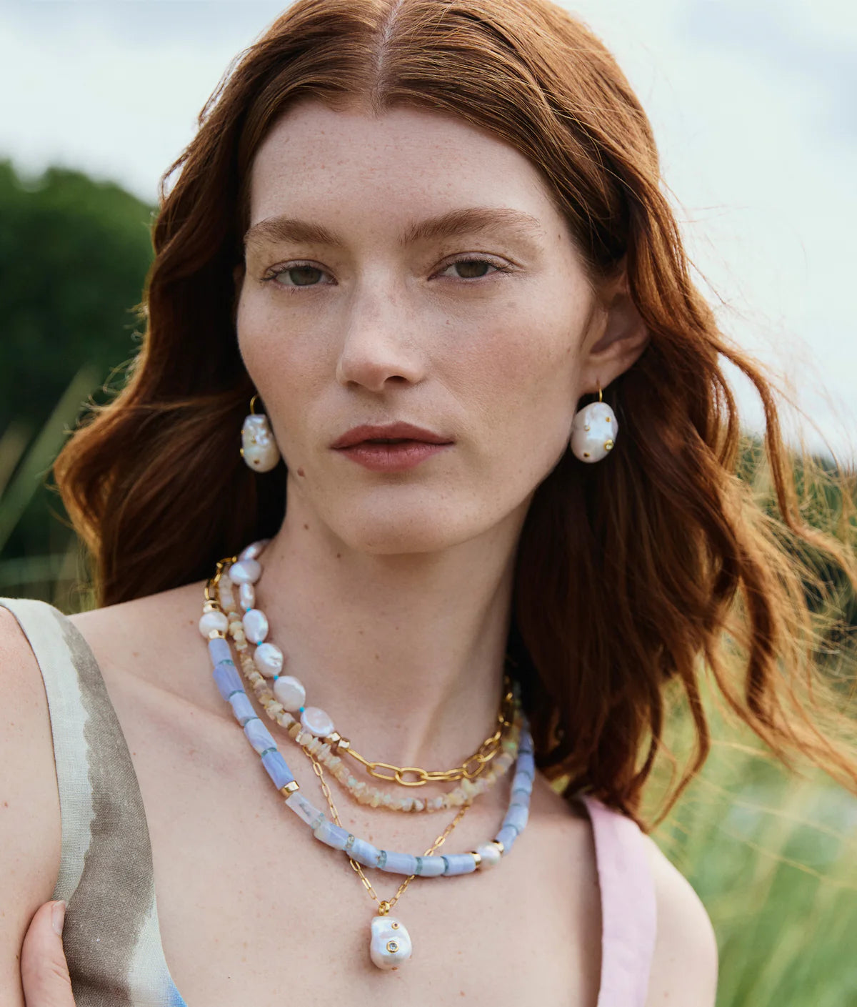 Porto Covo Necklace in Blue Lace