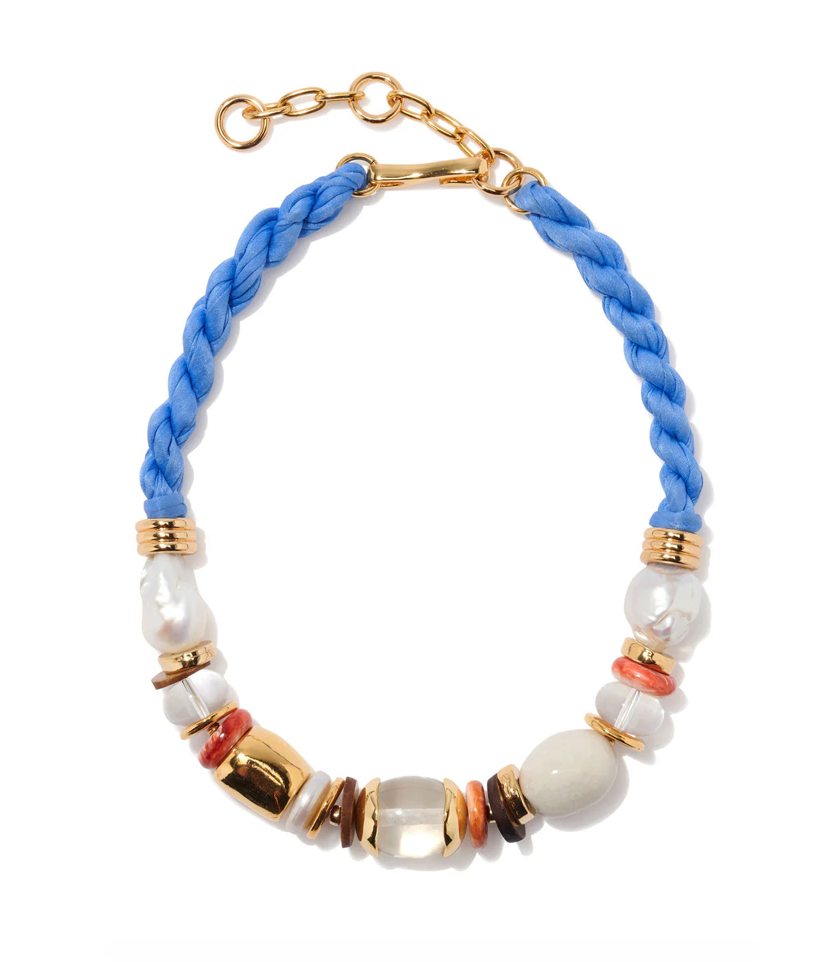 Glass Beach Necklace in Blue Sea