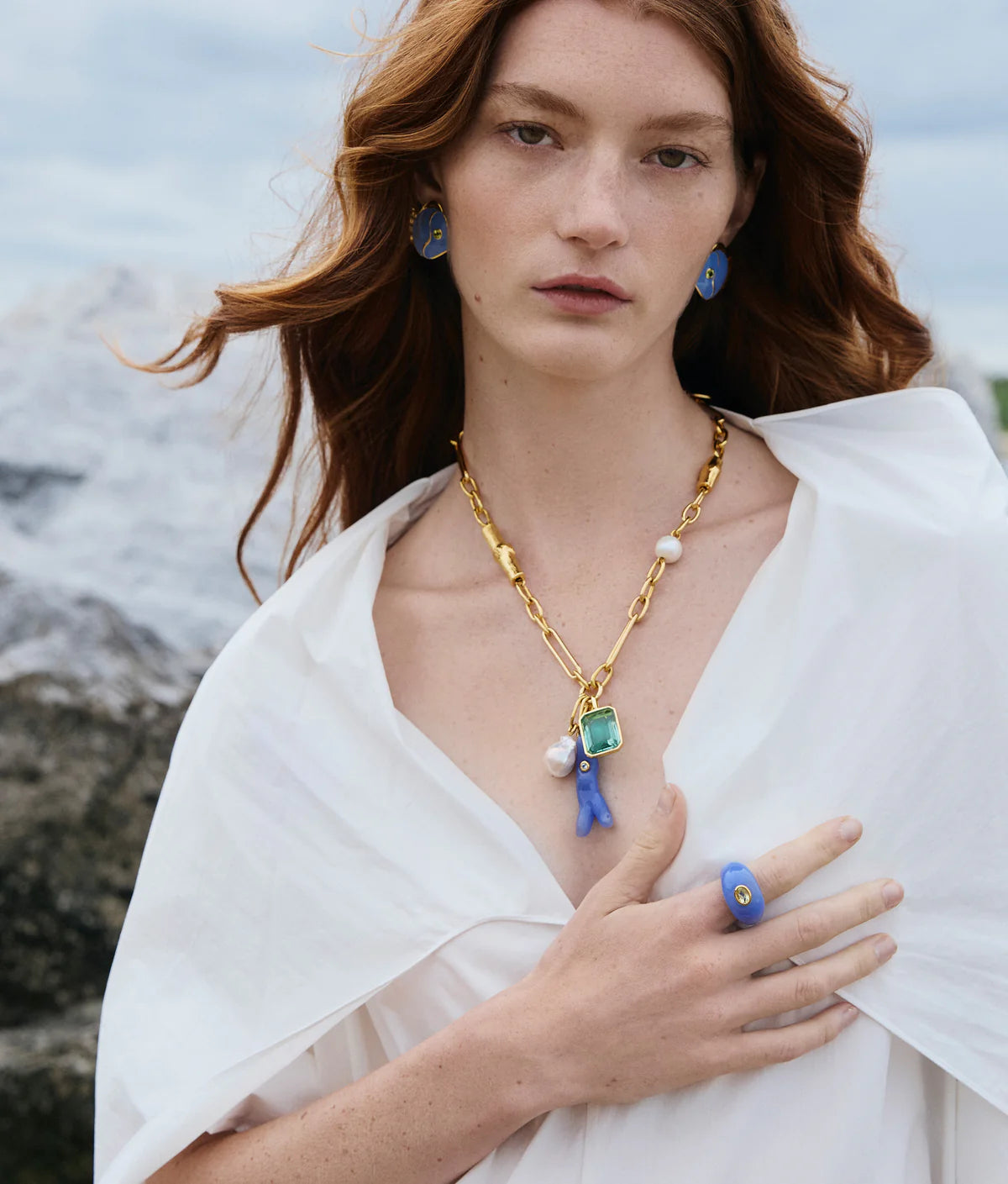 Monument Ring in Cornflower