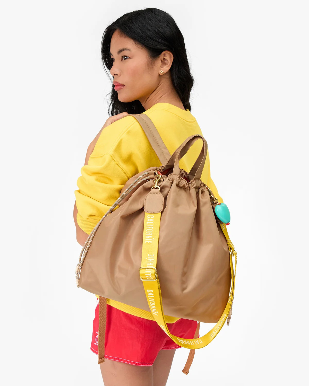 Sac Tout Back Pack - Latte Recycled Nylon Twill