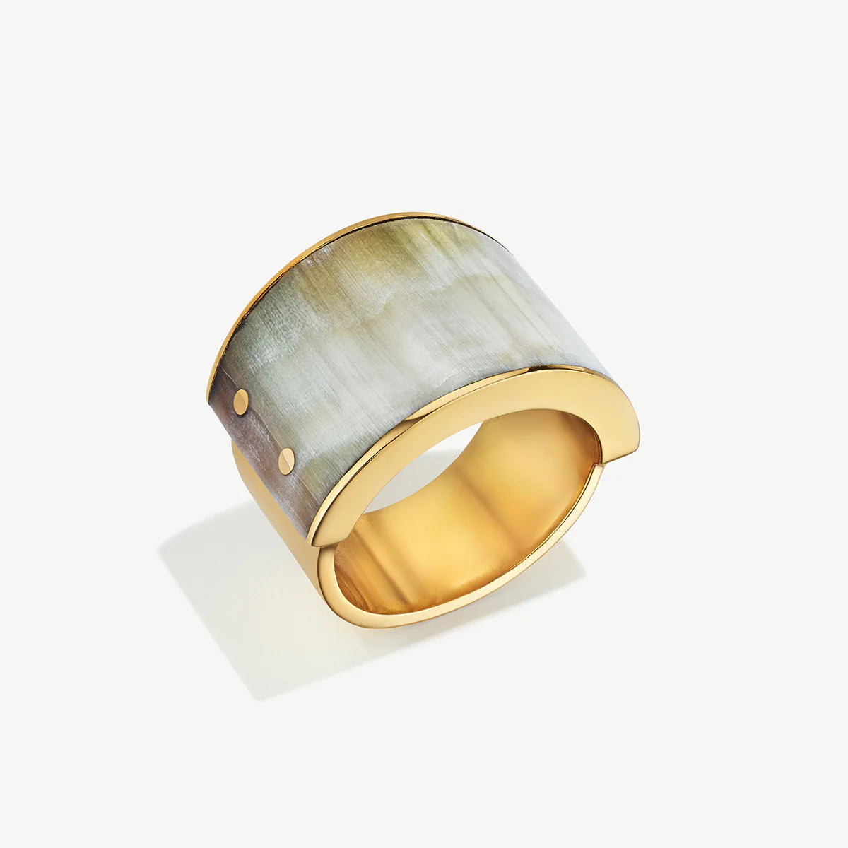 Sana Horn Band Ring - Natural