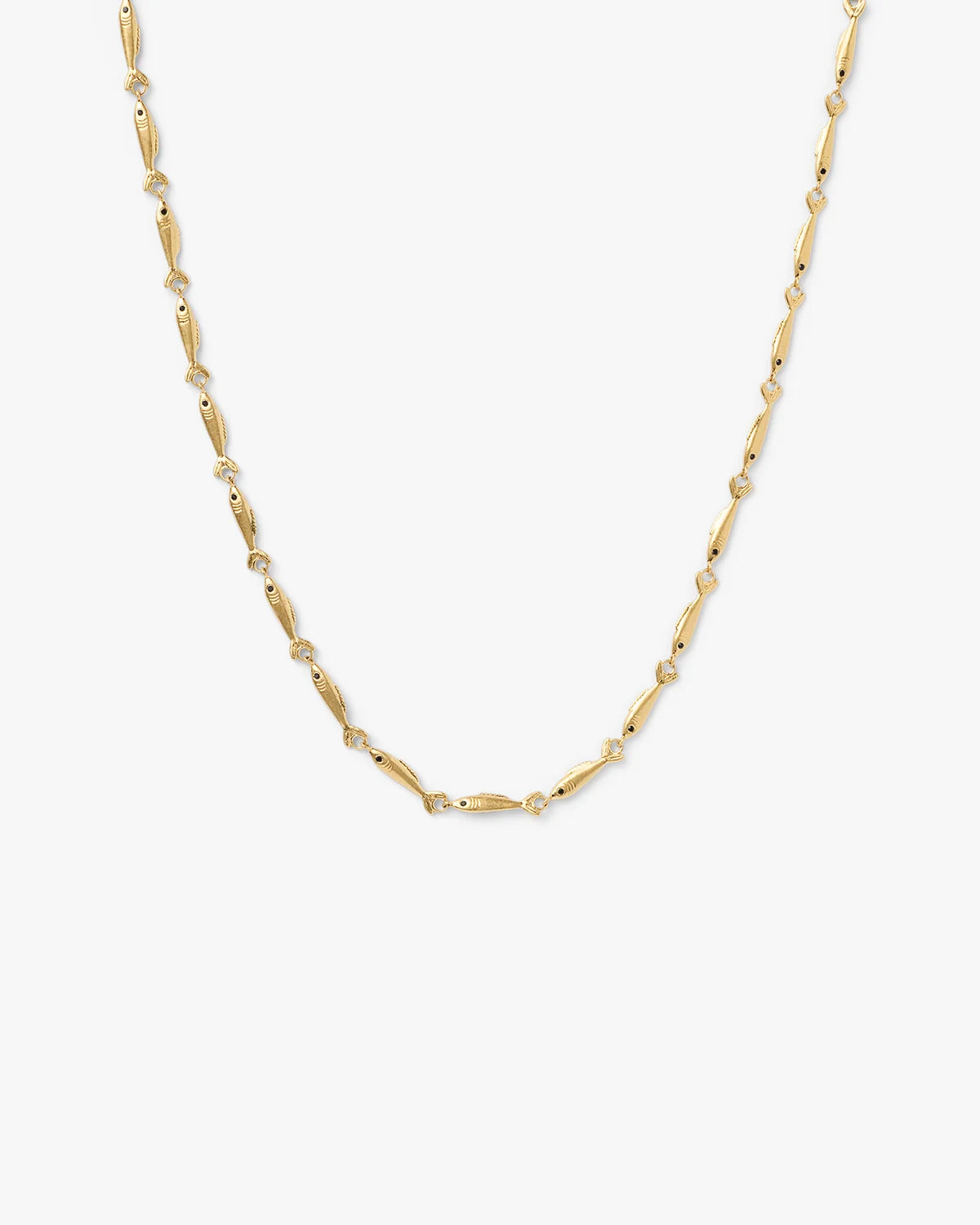 Sardine Chain Necklace 16 - Vintage Gold