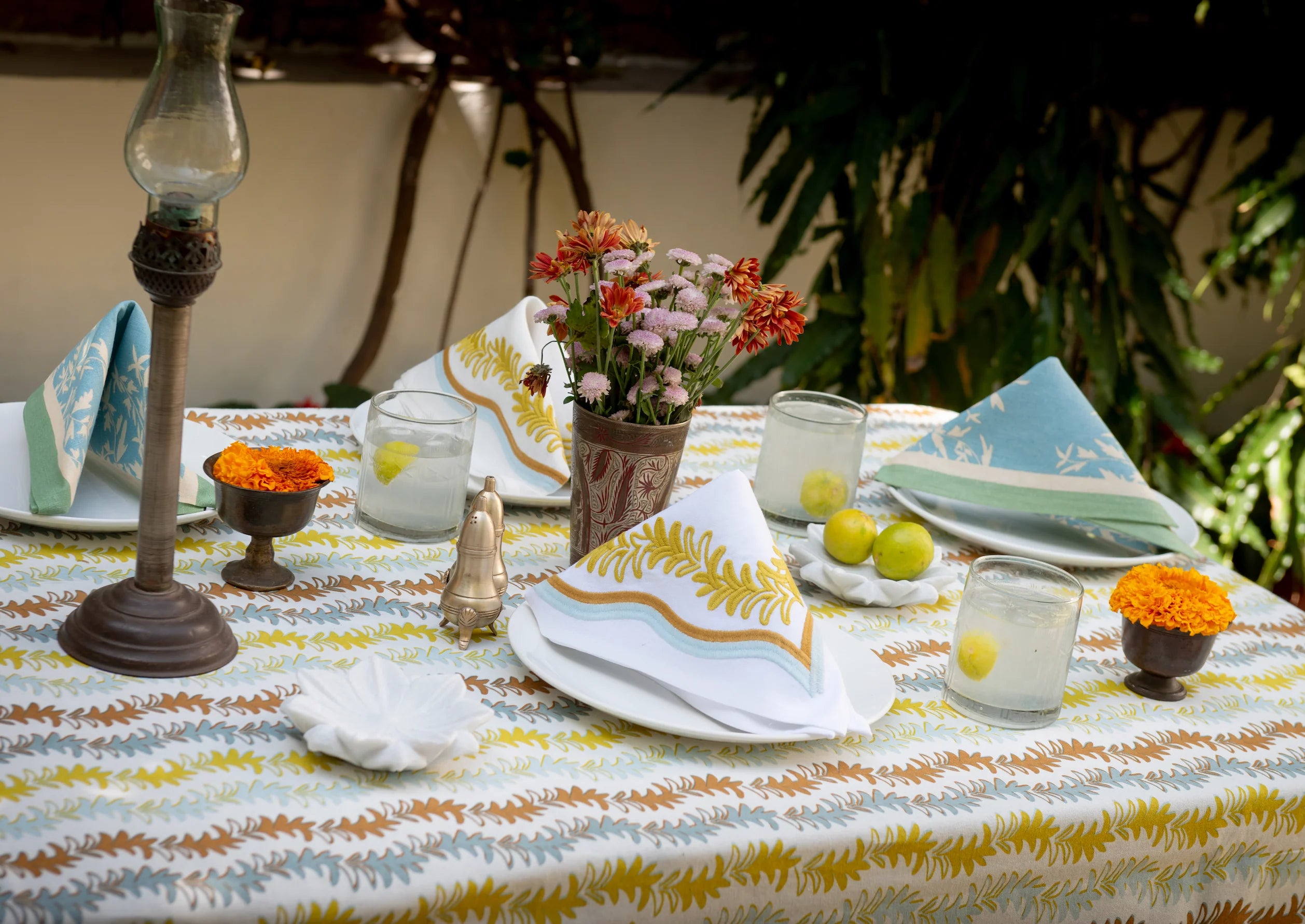 Leyla Rectangular Tablecloth - Sungold