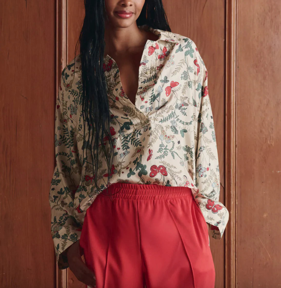 The Meadow Henley Top - Floating Butterfly