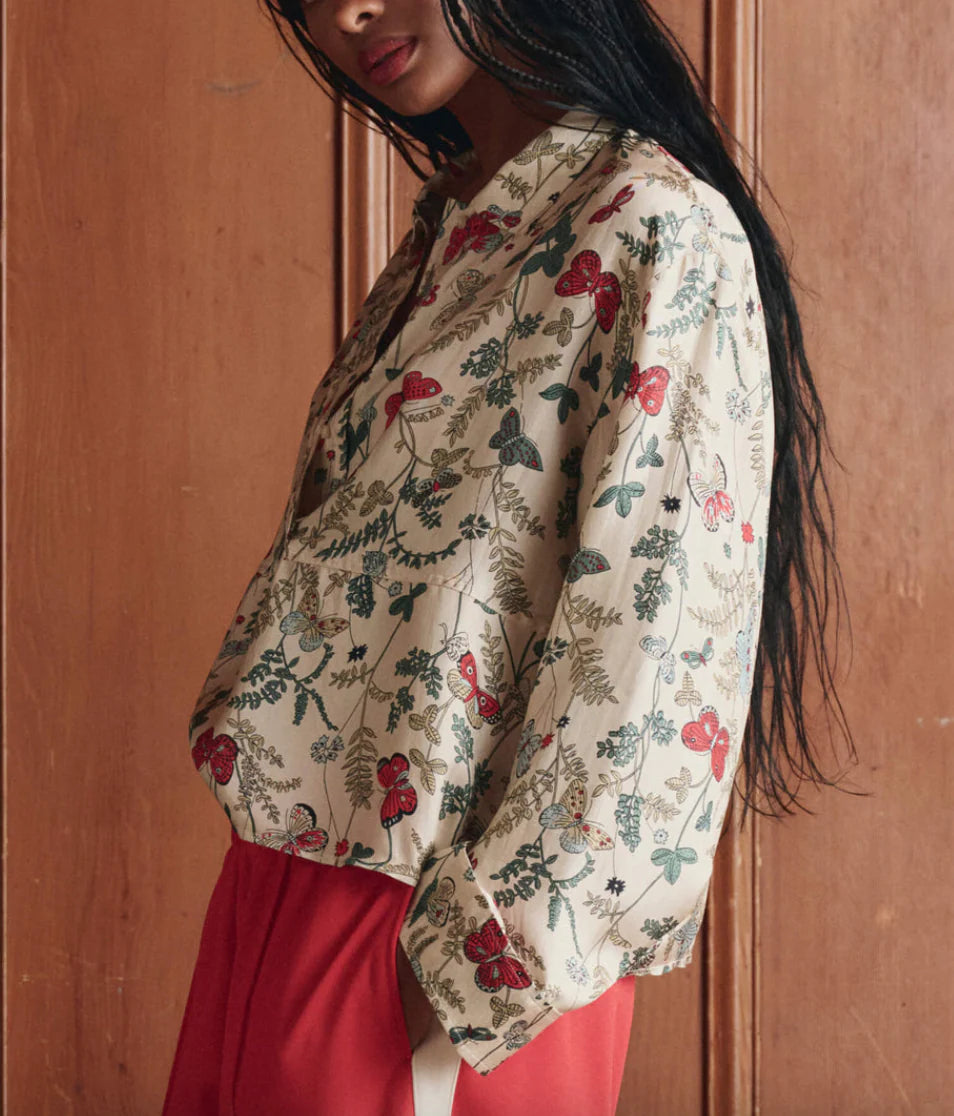 The Meadow Henley Top - Floating Butterfly