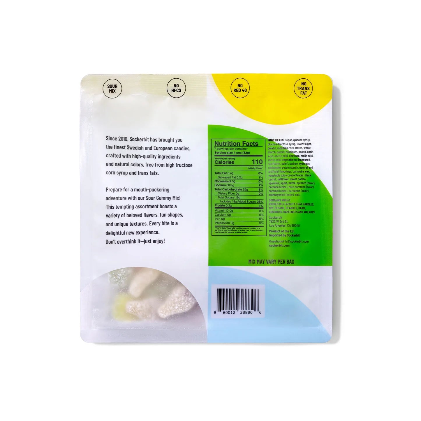 Sour Mix Swedish Candy Bag