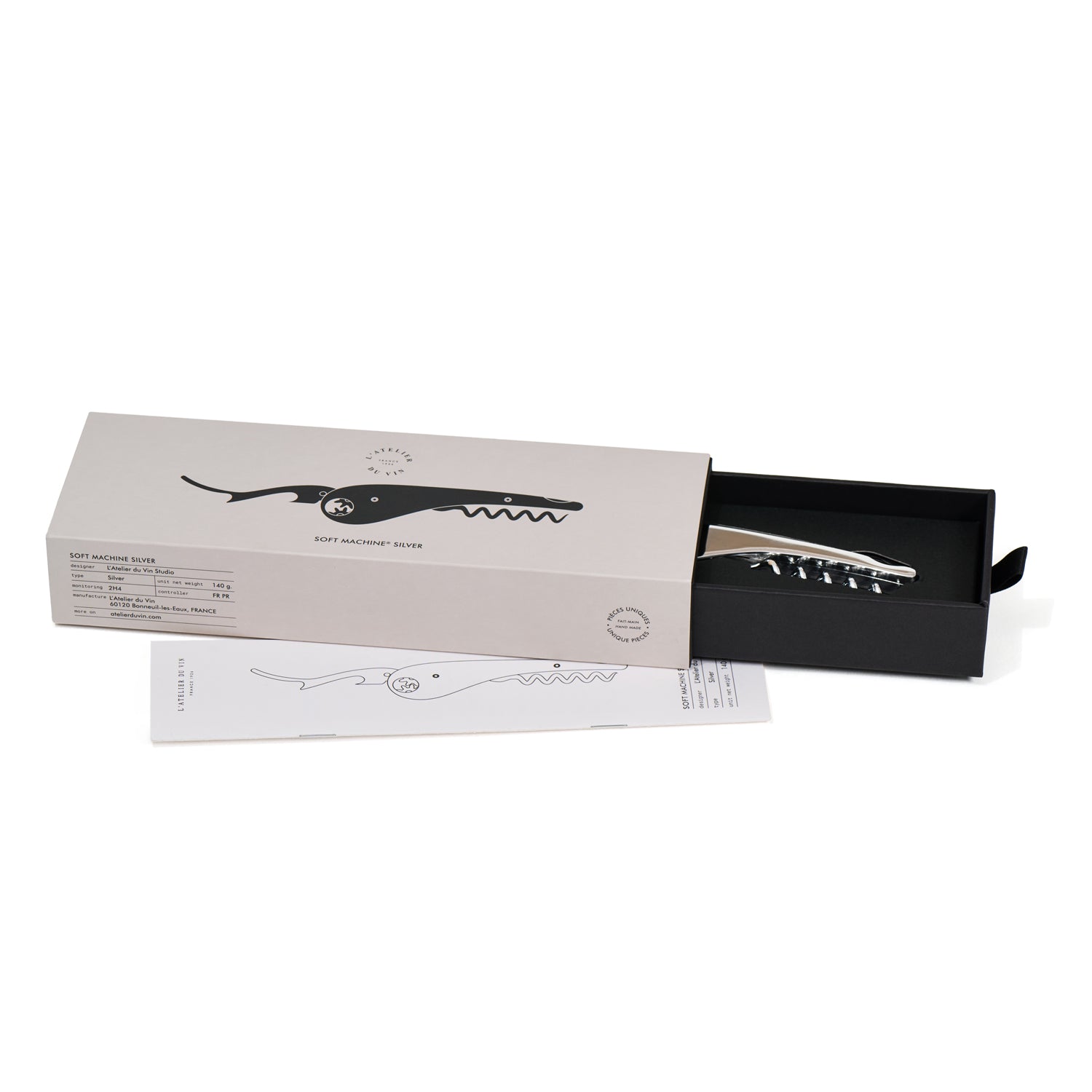 Soft Machine Wine Opener - Silver