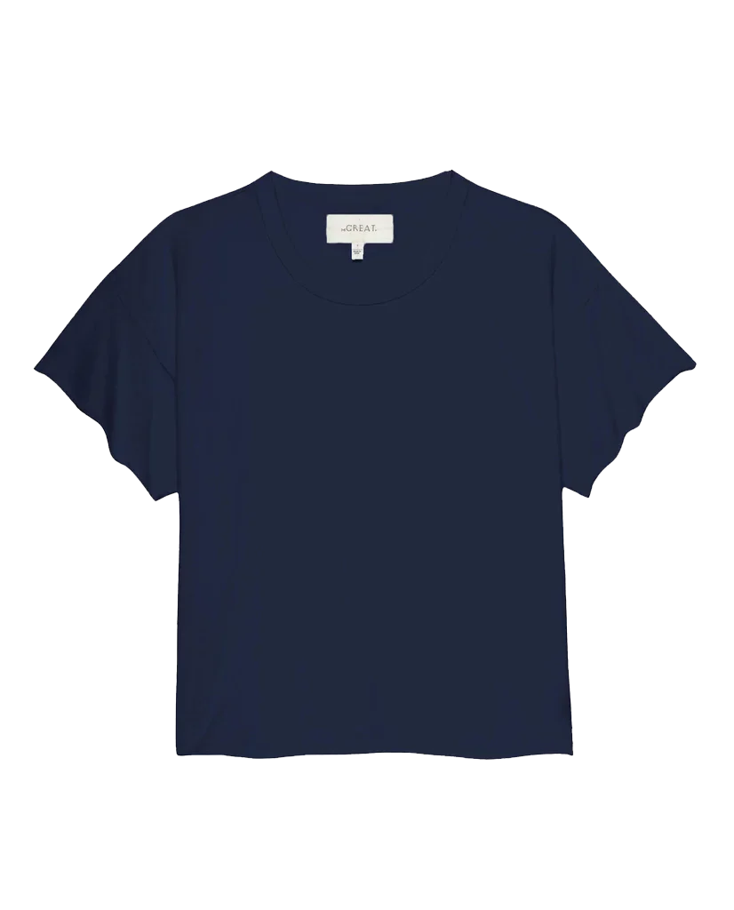The Crop Tee - True Navy