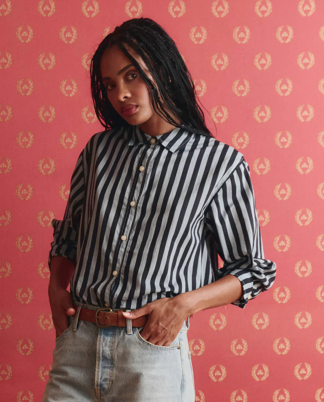 The Daily Button Up - Blue Club Stripe