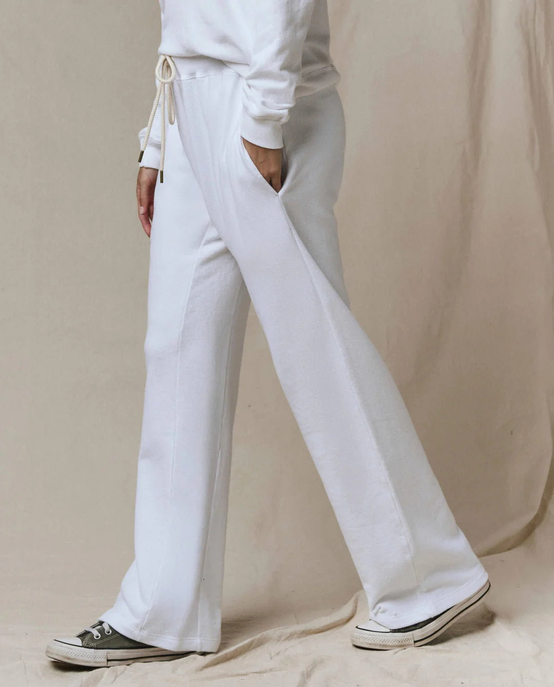 The Horseshoe Sweatpant - True White