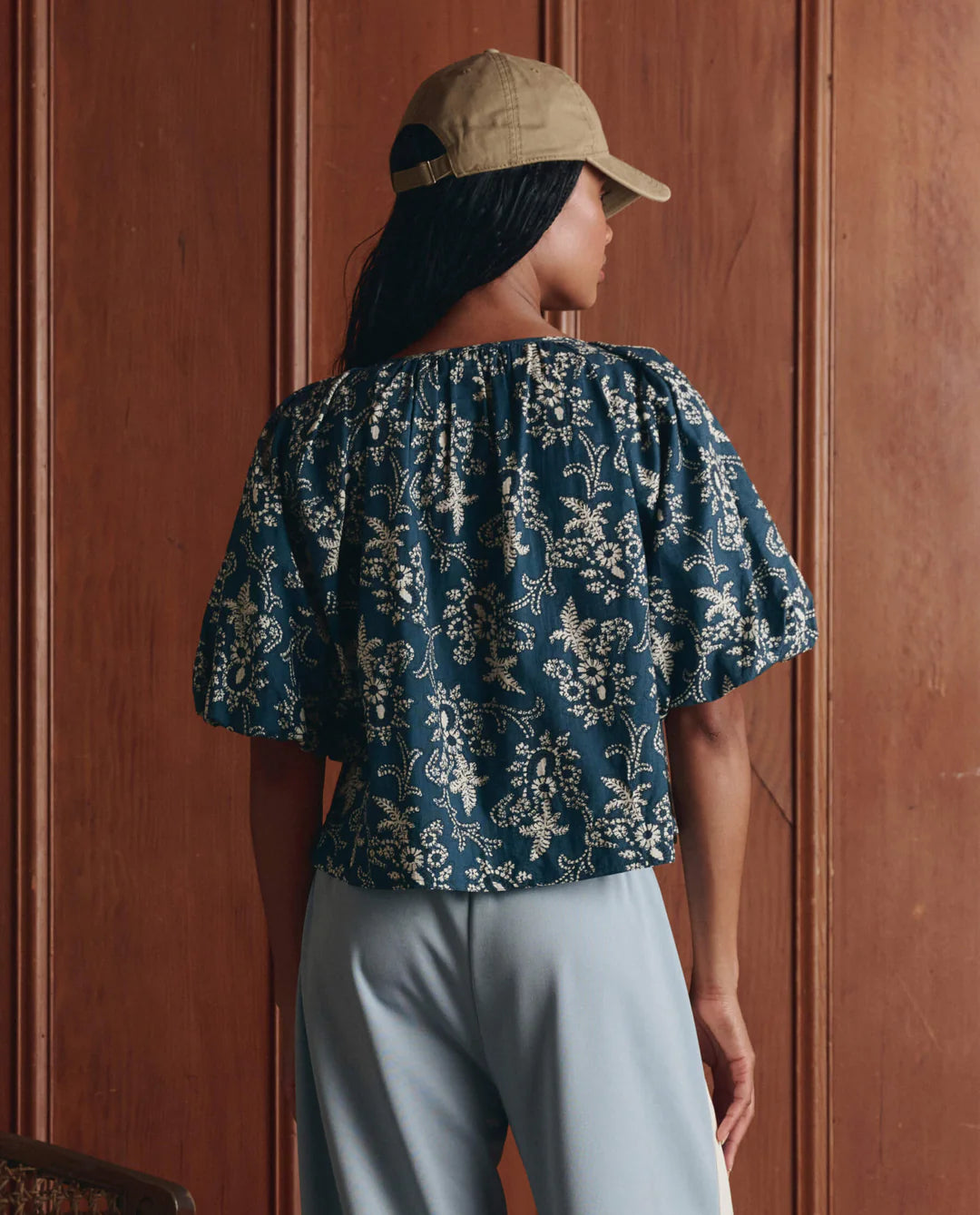 The Blyth Top - Indigo Bandana