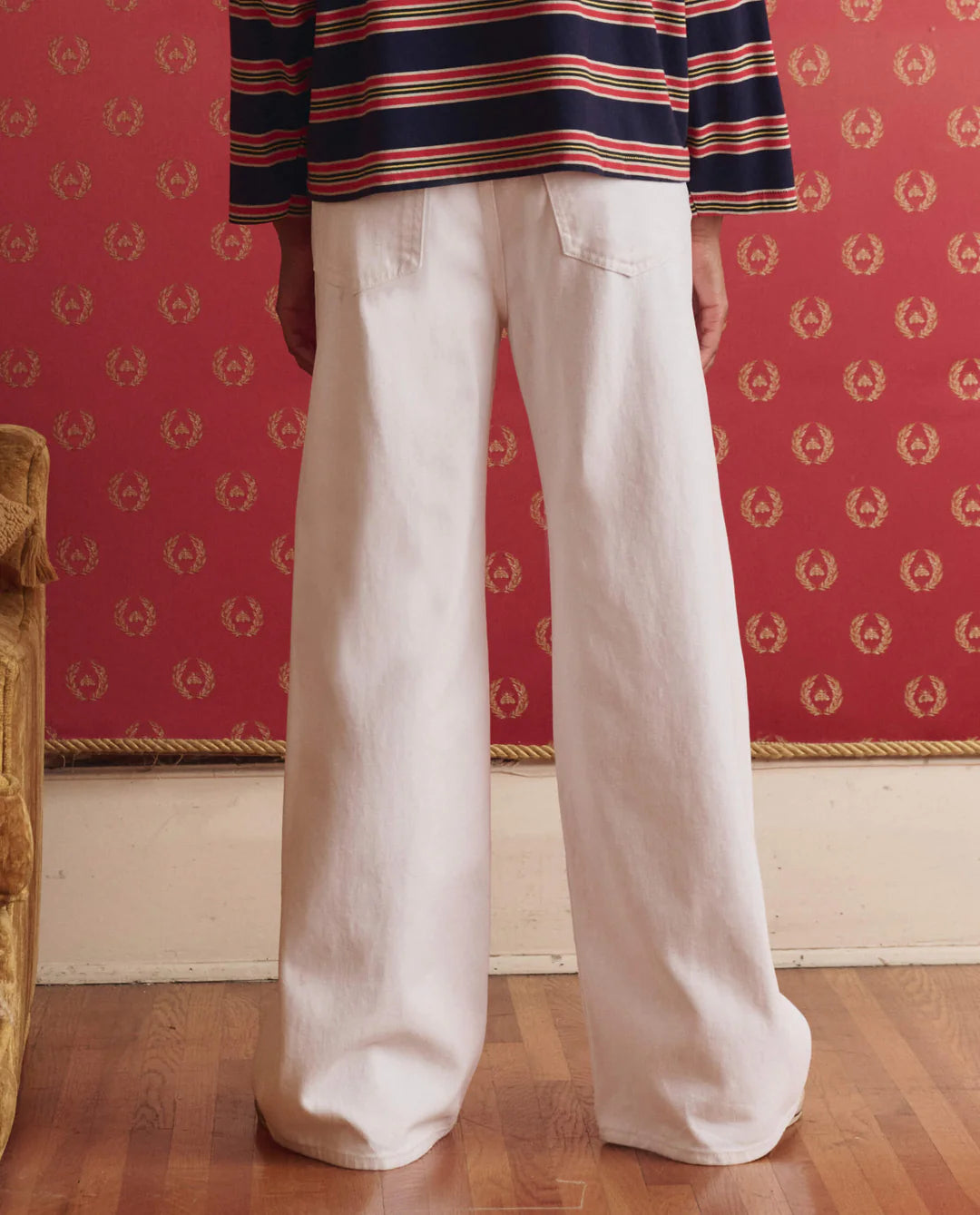The Slouch Wide Leg Jean - True White