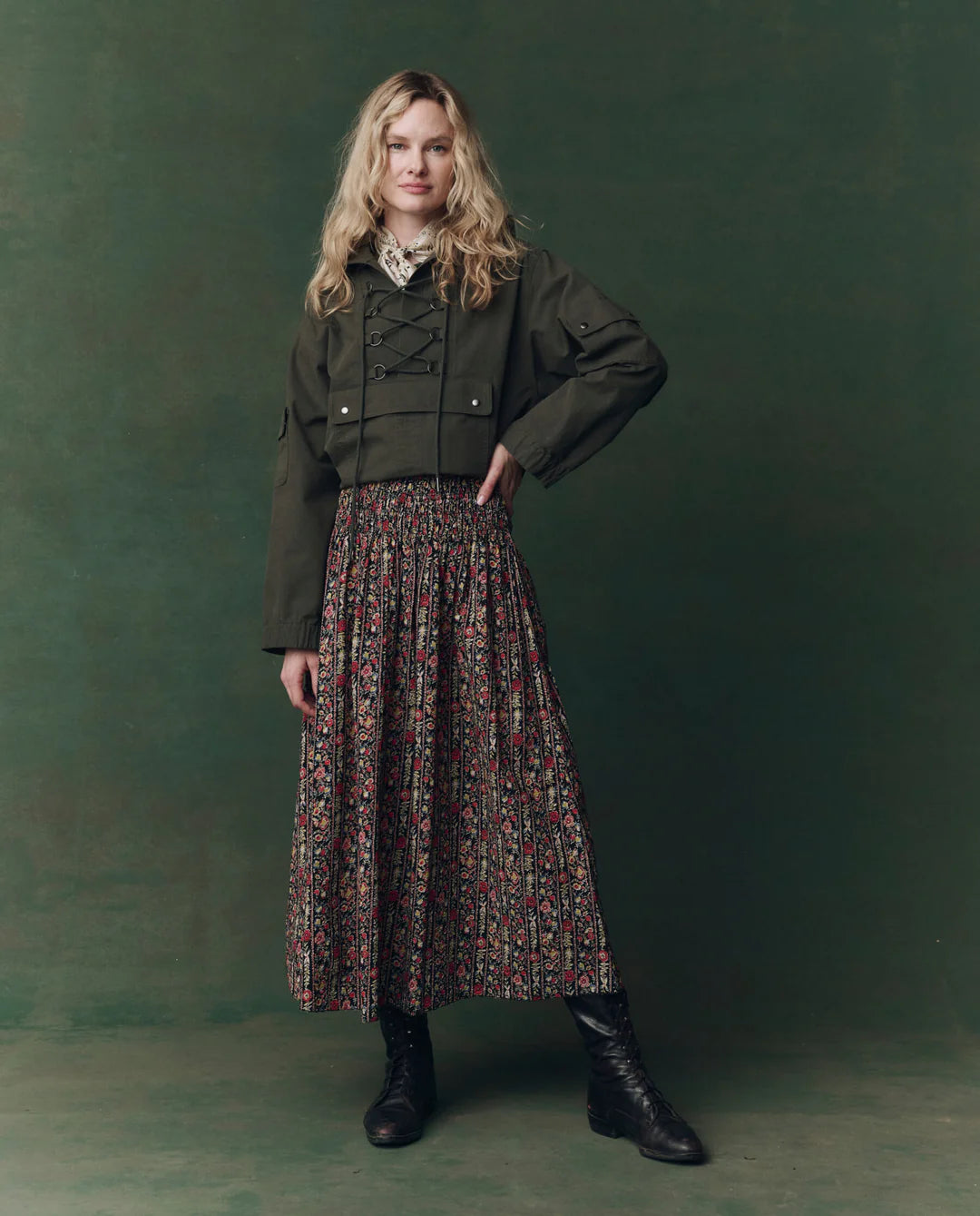 The Canary Skirt - Garland Print