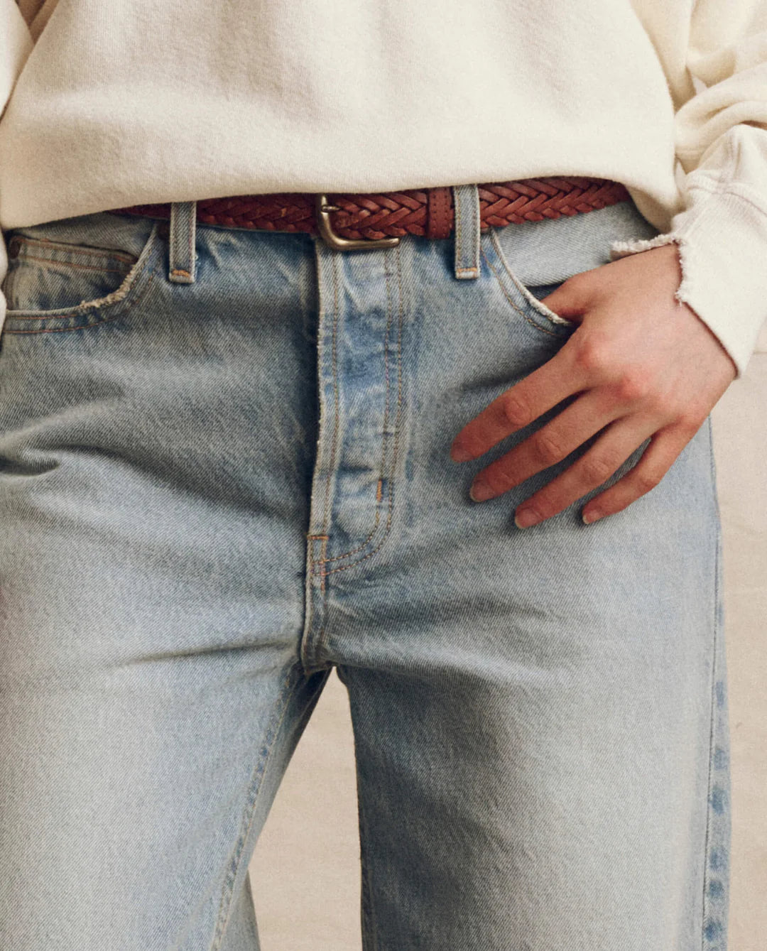 The Slouch Wide Leg Jean - Tidal Wash